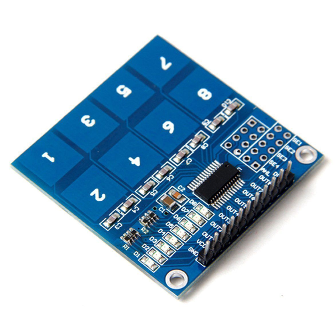 TTP226 8-way Capacitive Touch Switch Module - Image 2