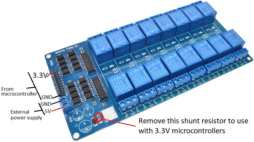 Relay Module 16 Channel 5V - Image 2