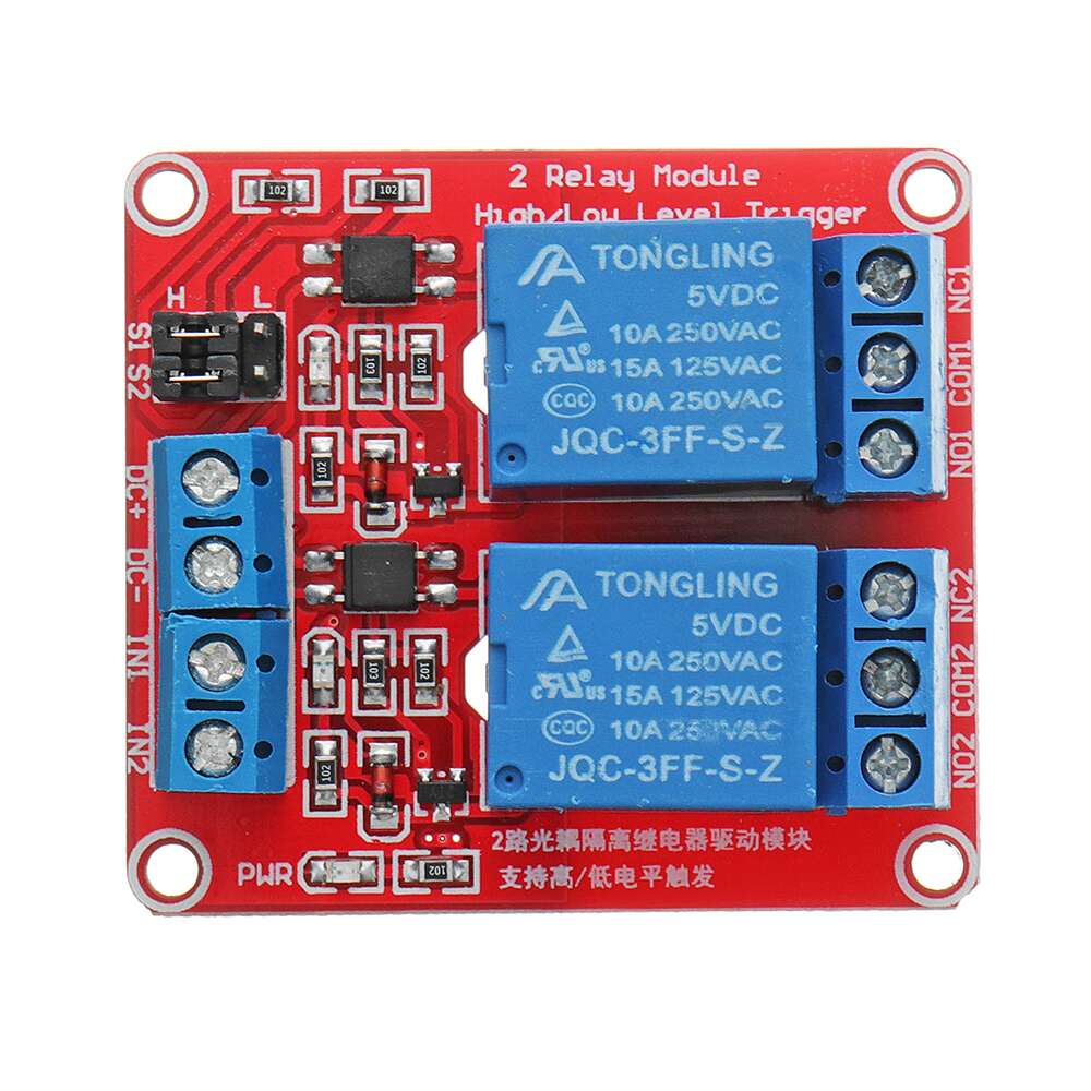 Relay Module 2 Channel 5V (high/low) level trigger - Image 2
