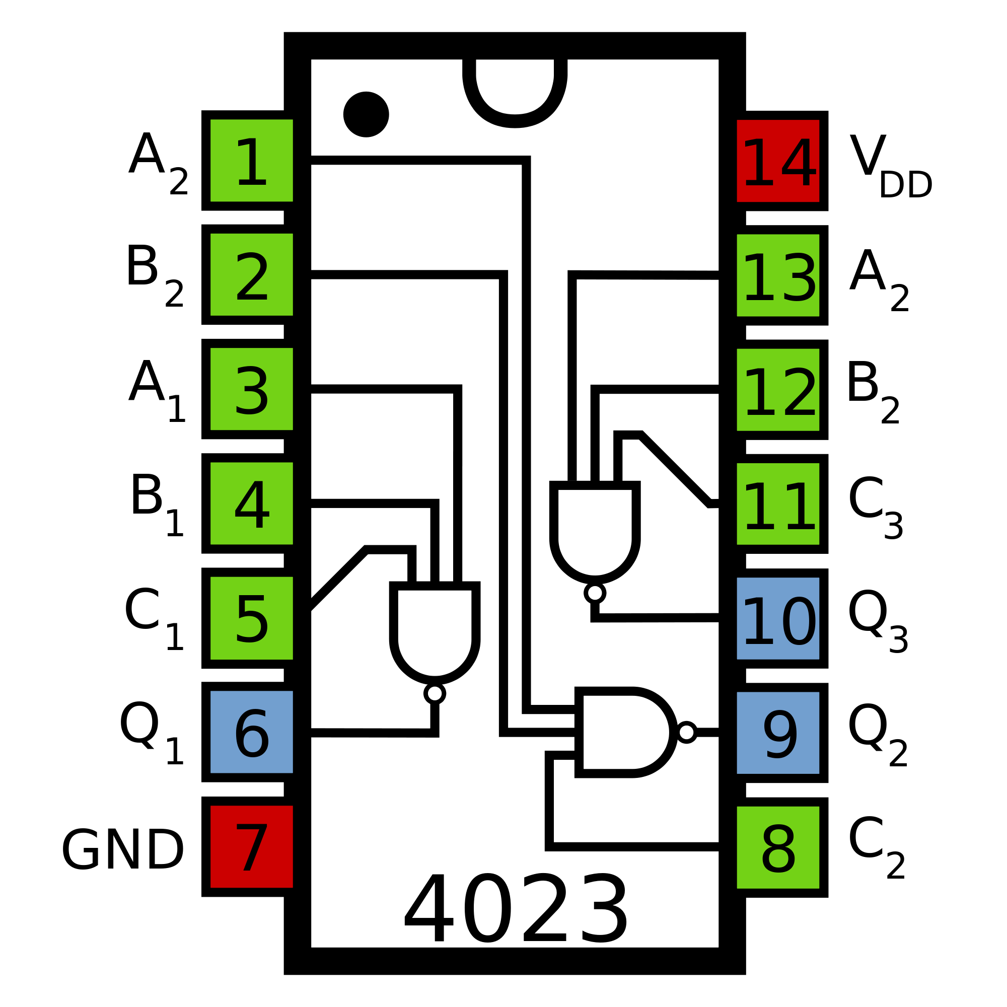 4023 DIP Triple 3-Input NAND Gate - Image 2