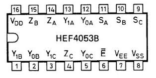 4053 DIP Analogue Multiplexer / Demultiplexer (Triple 1-Of-2 Switch) - Image 2