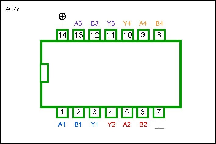 4077 DIP Quad 2-Input Xnor Gate - Image 2