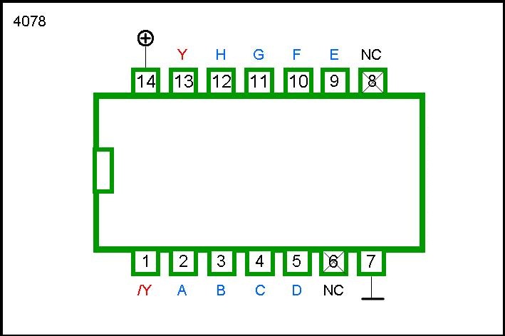 4078 DIP 8-Input NOR Gate - Image 2