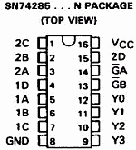 74285 DIP 4-Bit By 4-Bit Parallel Binary Multiplier (High Order 4 Bit Of Product) - Image 2