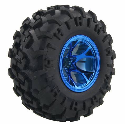 package of 2 Wheel 130mm + Metal Coupler 4mm