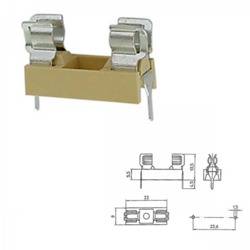 250V 6A Fuse Holder PCB Mounting With Plastic Lid 5X20mm - Image 2
