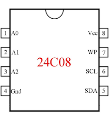 24C08 8 KBIT Serial I2C BUS EEPROM - Image 2