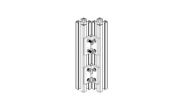 Zinc Alloy Hinge for 2020 Aluminum Profile - Image 10