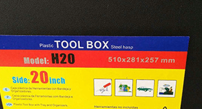 20 Inch Portable Organizer Tool Box Set for Storage - Image 2