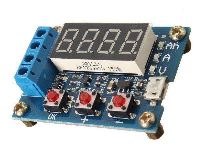 1.2v 12v ZB2L3 18650 Li-ion Lithium Battery Capacity Tester + Resistance Lead-acid Battery Capacity Meter Discharge Tester - Image 4