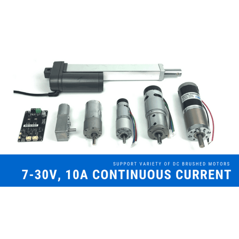 10Amp 7V-30V Potentiometer & Switch Control DC Motor Driver MD10-POT - Image 4