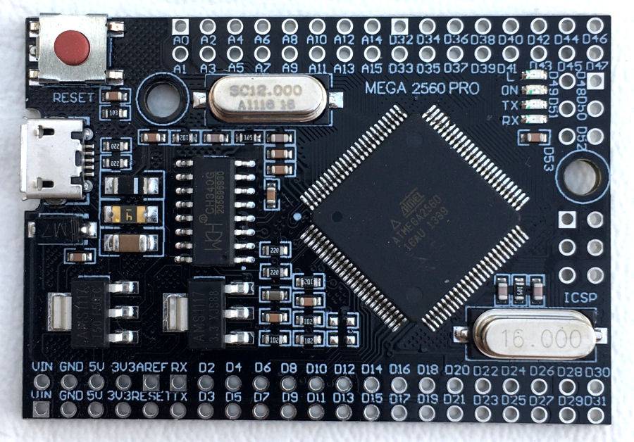 ATMEGA2560-16AU Arduino Mega 2560 Pro Embed CH340G Development Board - Image 3