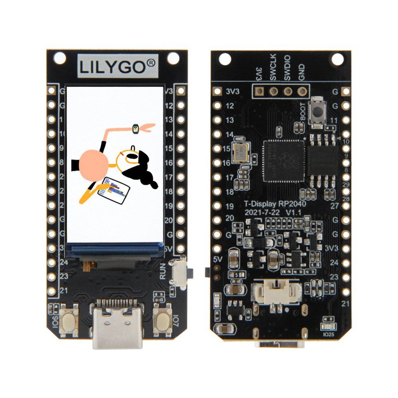 TTGO T-Display RP2040 Raspberry Pi Module 1.14 inch LCD Development Board - Image 4