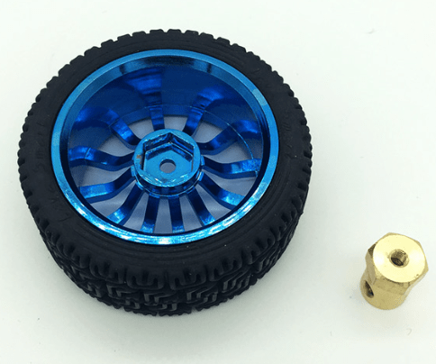 Robot Wheel 65mmx26mm + Metal Coupler - Image 2
