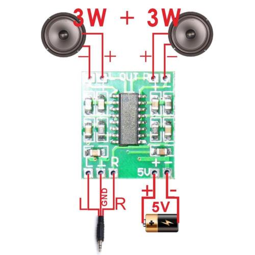 PAM8403 5V Two-channel Stereo Mini Class-D 3W+3W Audio Amplifier - Image 8