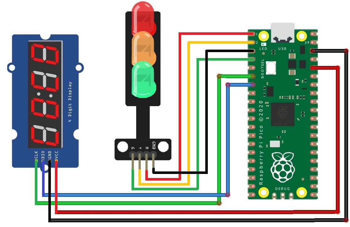 Mini 5V Traffic Light LED Display Module for Arduino Red Yellow Green 5mm LED - Image 5