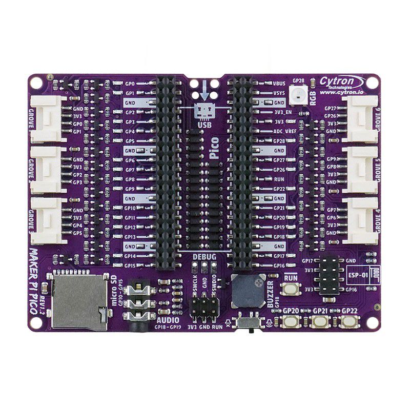 Maker Pi Pico & Kits: Simplifying Raspberry Pi Pico for Beginner V-MKR-PI-PICO - Image 6