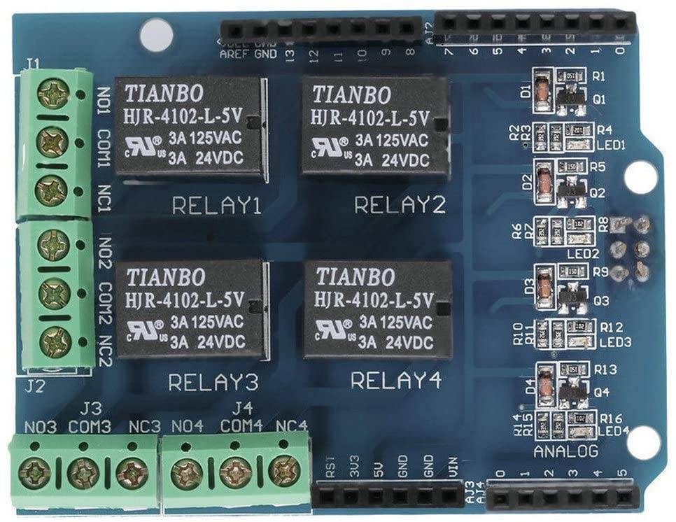 4 Channel 5V Relay Module Board Shield for Arduino - Image 2