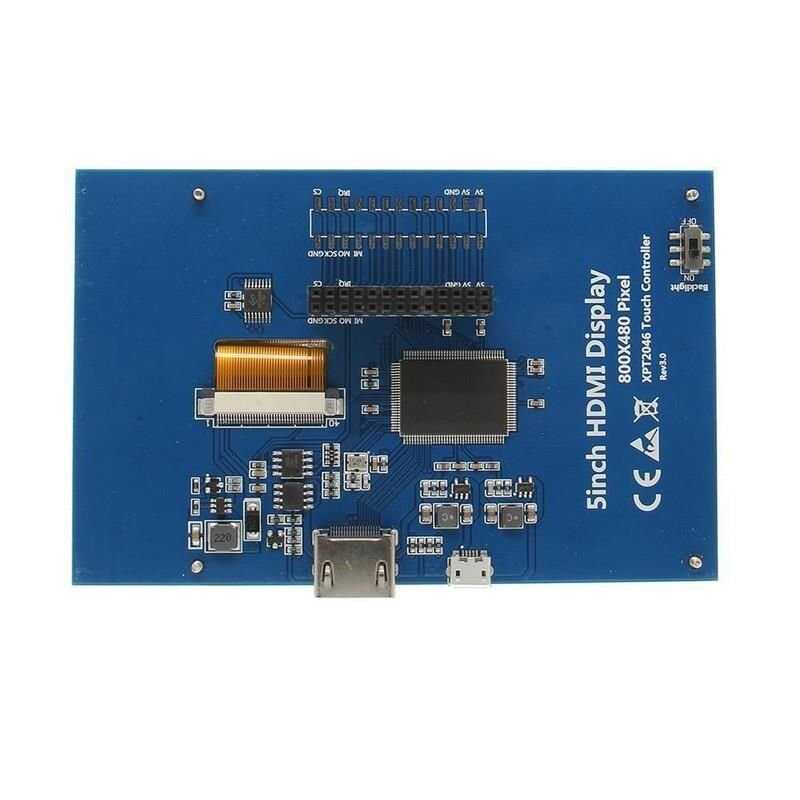 5 inch HDMI Touch Screen TFT LCD Panel Module Shield 800X480 For Raspberry Pi 2/3/Model B - Image 6