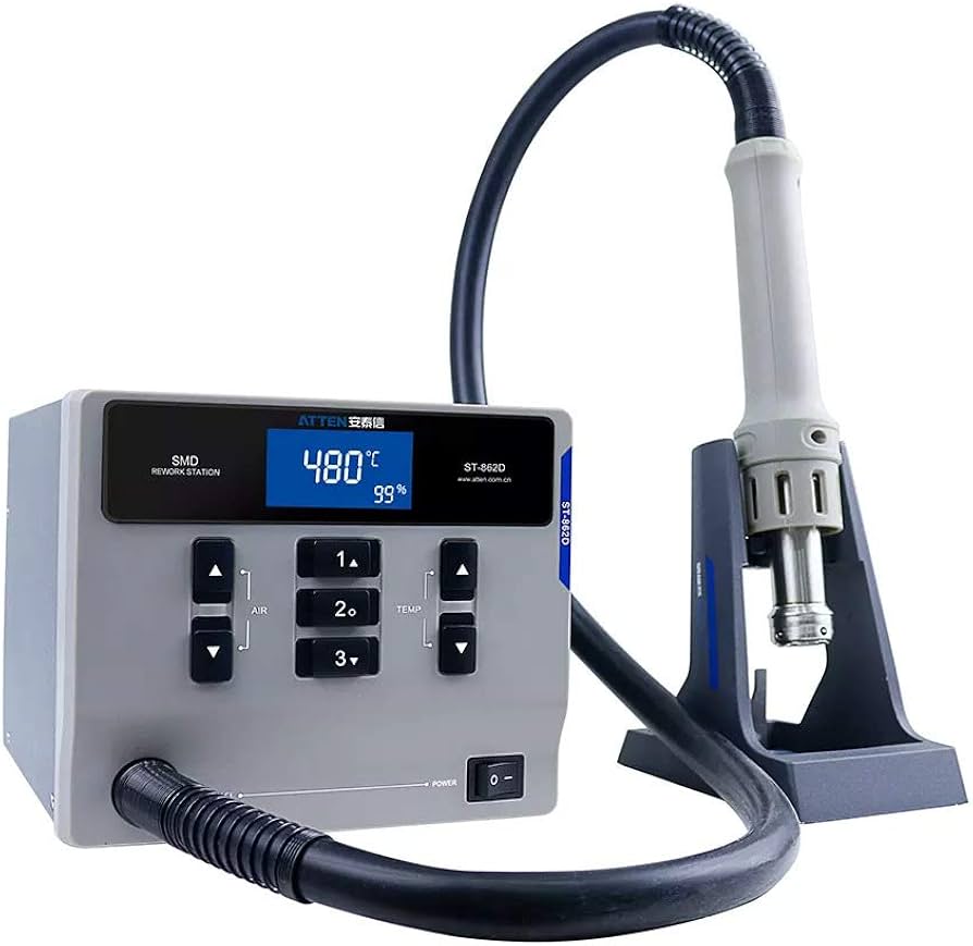 ATTEN® ST-8802 2 in 1 Hot Air Rework Station – Versatile Soldering and Rework Solution - Image 2