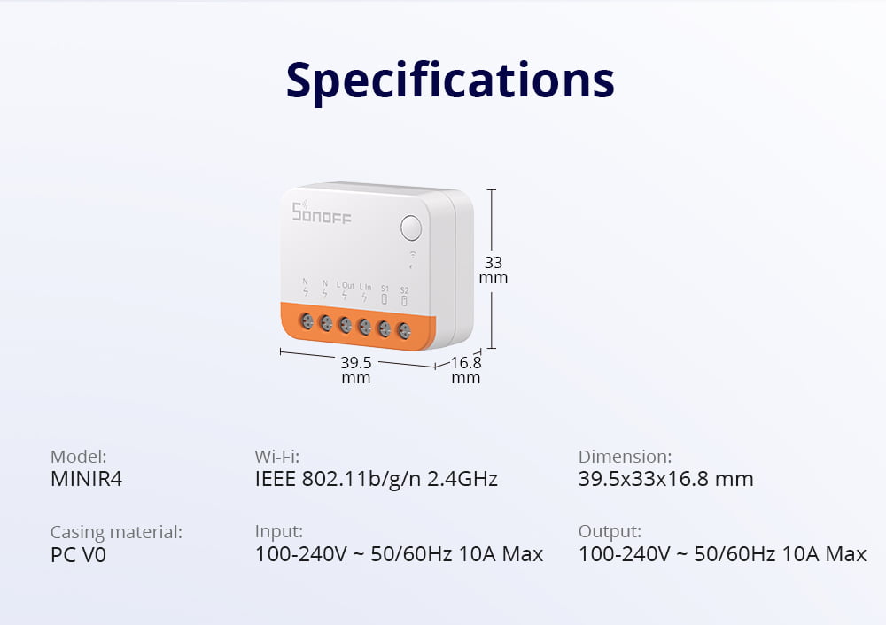 SONOFF MINIR4 Smart WiFi Light Switch - Image 7
