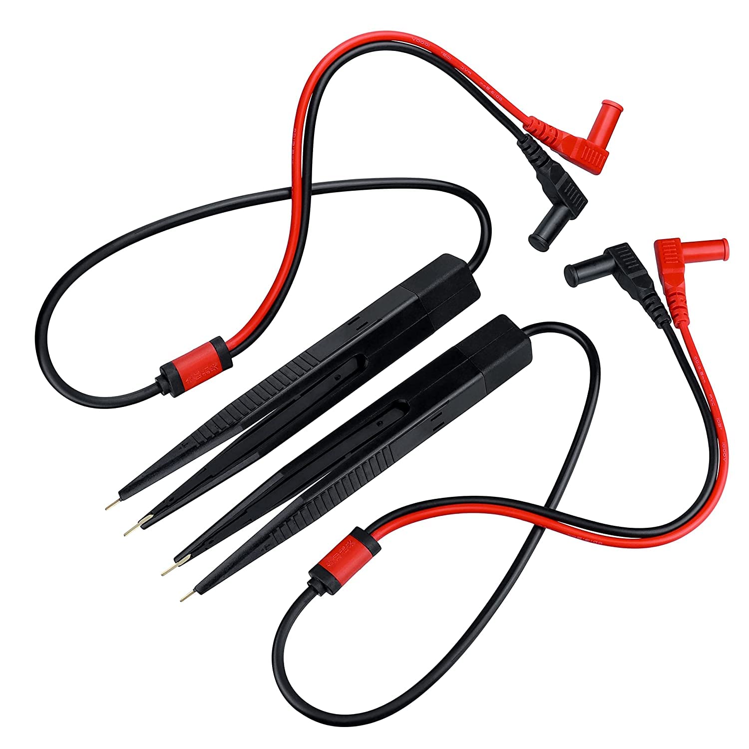 SMD SMT Chip Test Clip Lead Probe Digital Multimeter Meter Tweezer Capacitor Resistance tweezers for Resistor Capacitor - Image 4