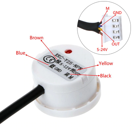 XKC Y25 T12V Liquid Level Sensor Switch Detector Water Non Contact Manufacturer Induction Stick Type Durable Y25-T12V XKC-Y25-V - Image 2