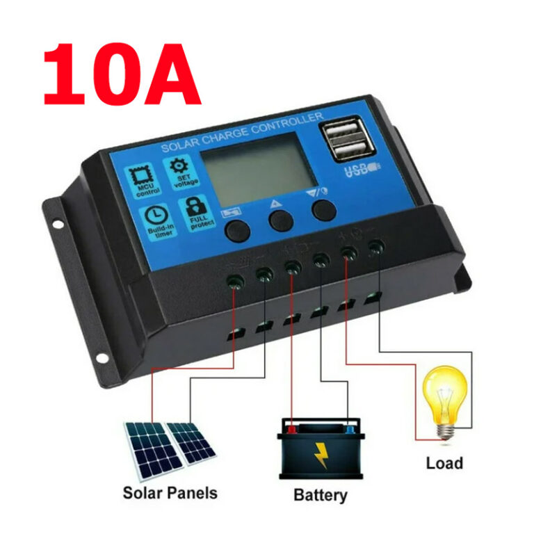 MPPT Solar Charge Controller ( 12V/24V ) 10A With Bluetooth Mobile APP