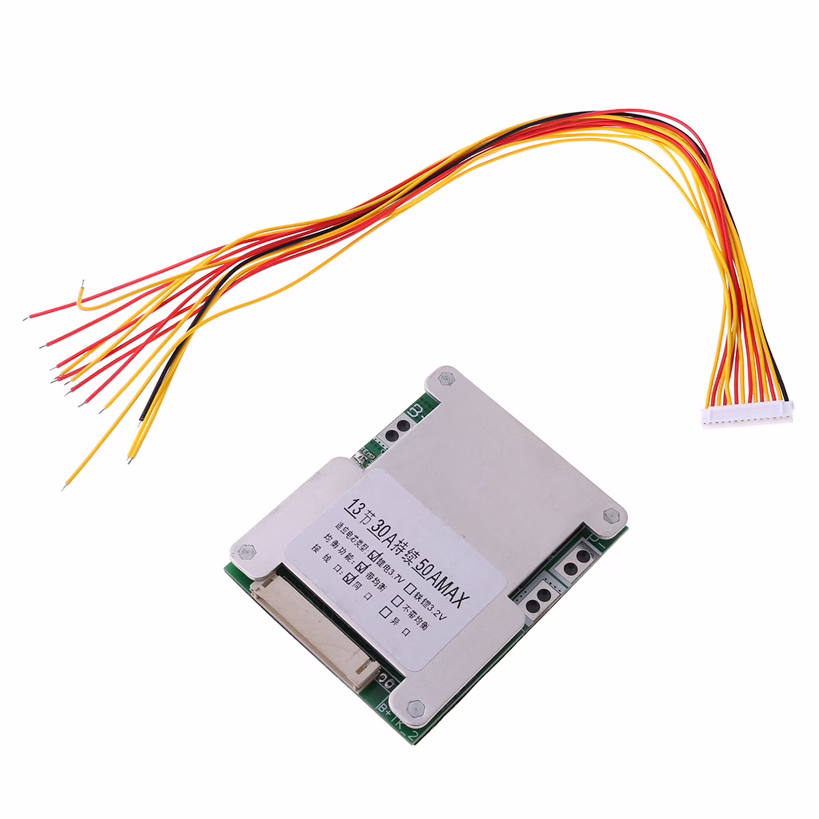 BMS 13S 50A 48V Balanced 18650 Li-ion Lithium Battery Charger Protection Board - Image 2