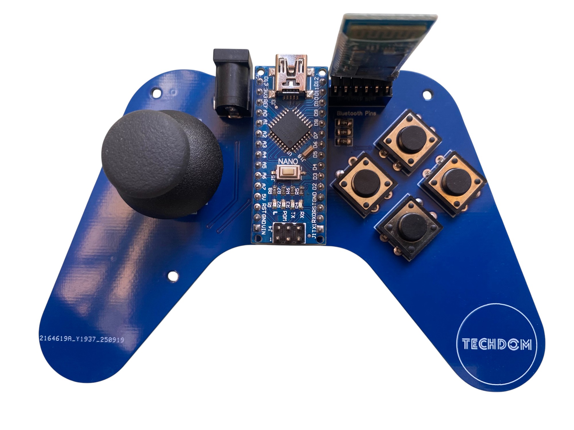DomStick: Bluetooth Game Controller PCB Based on Arduino Nano