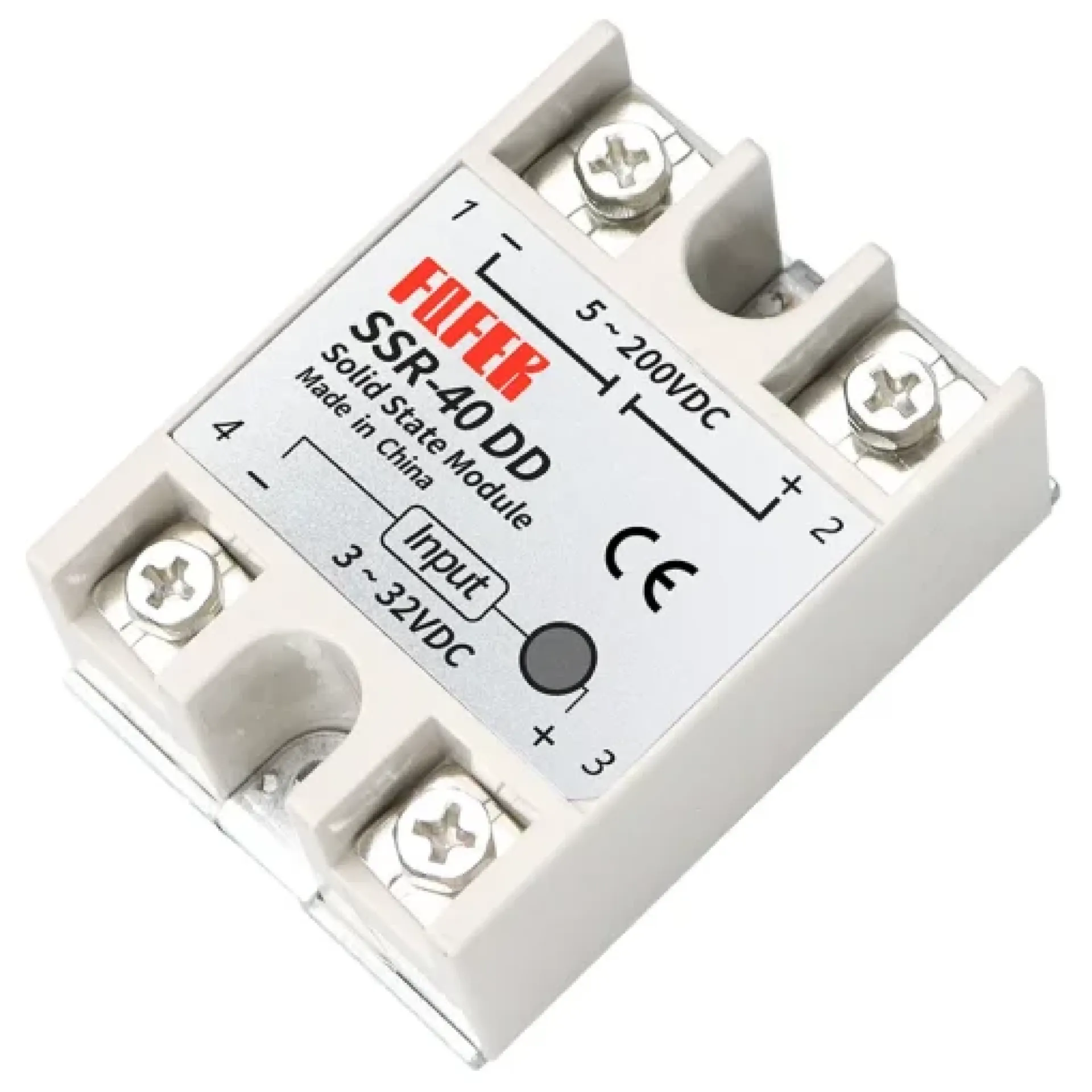 SSR-40DA Solid State Relay 40A (4-32 VDC Input)